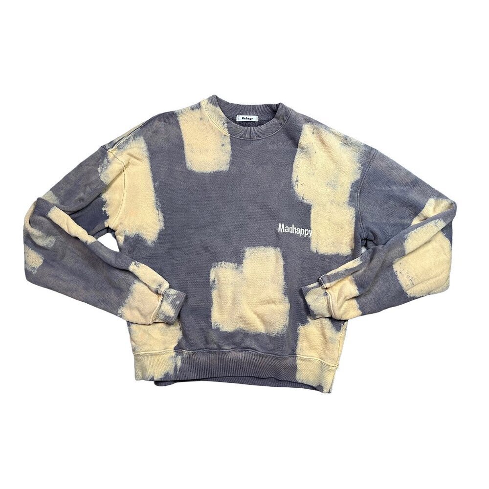 Madhappy Limited Edition Crewneck Sweatshirt Saul Brass Block Tie Dye Sz X-Small